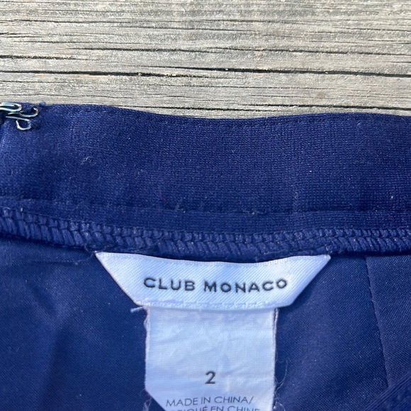 Red & Navy Pleated Panel Skirt - Picture 3 of 6